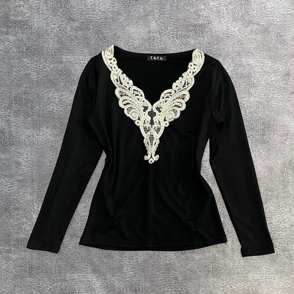 Tatu 2000s embroidered long sleeve - Picture 1 of 6